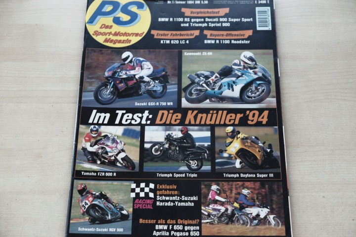 Deckblatt PS Sport Motorrad (01/1994)